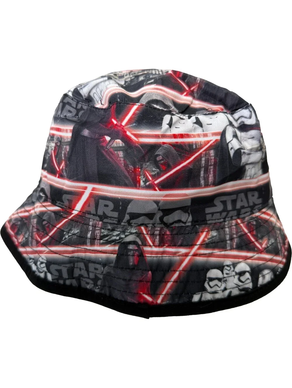 3 pc Lot: Star Wars Reversible Bucket Hat Youth Boys One Size Stormtrooper Print